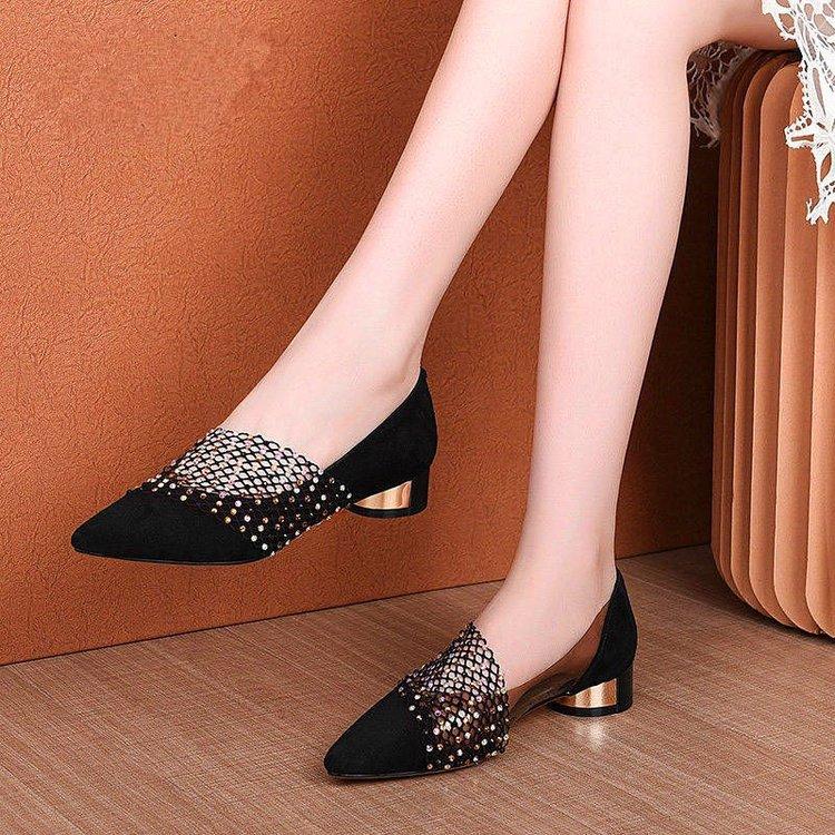 New low heel soft leather flat bottom fashion women's shoes