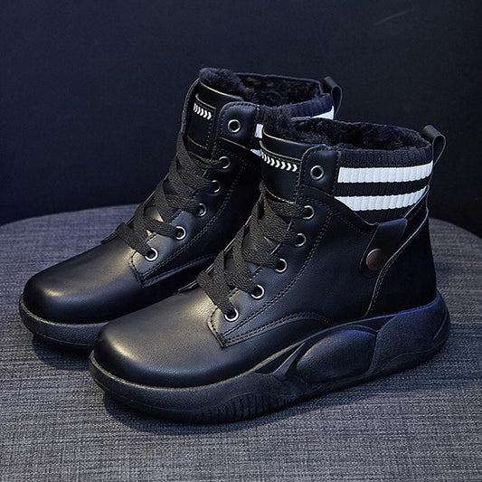 Winter new Korean style thick-soled high-top Martin boots【Wide Width】