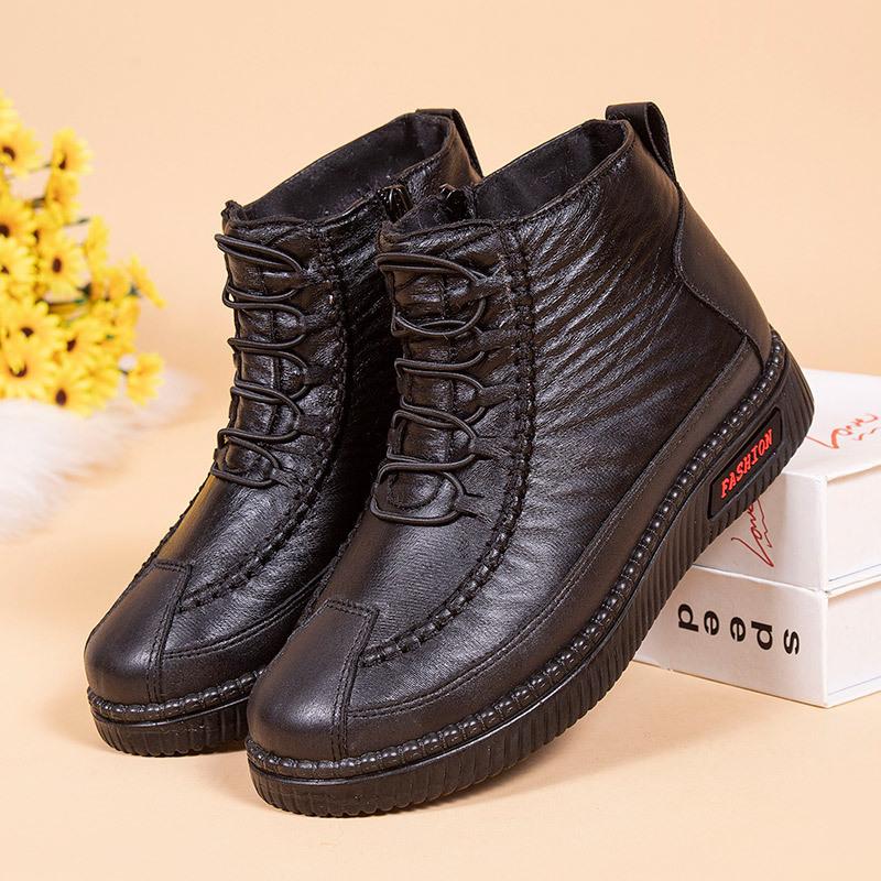 Winter new fleece thickened warm soft bottom cotton boots【Buy 2 Get Free Shipping】