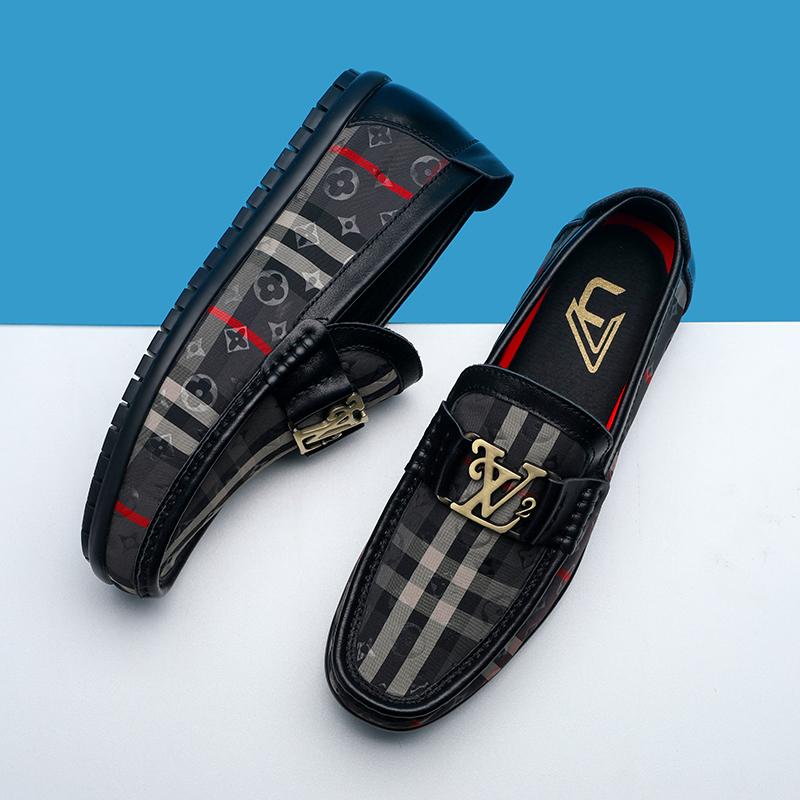 2023 Fashionable Flat Leather Men's Shoes