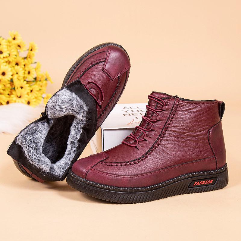 Winter new fleece thickened warm soft bottom cotton boots【Buy 2 Get Free Shipping】