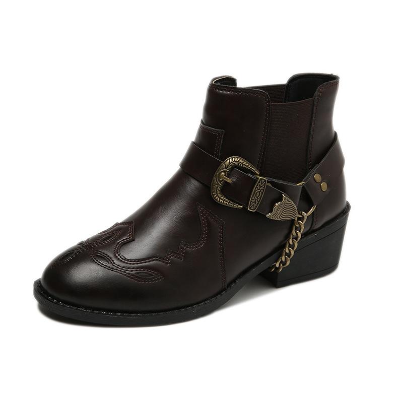 New winter ethnic style leather boots