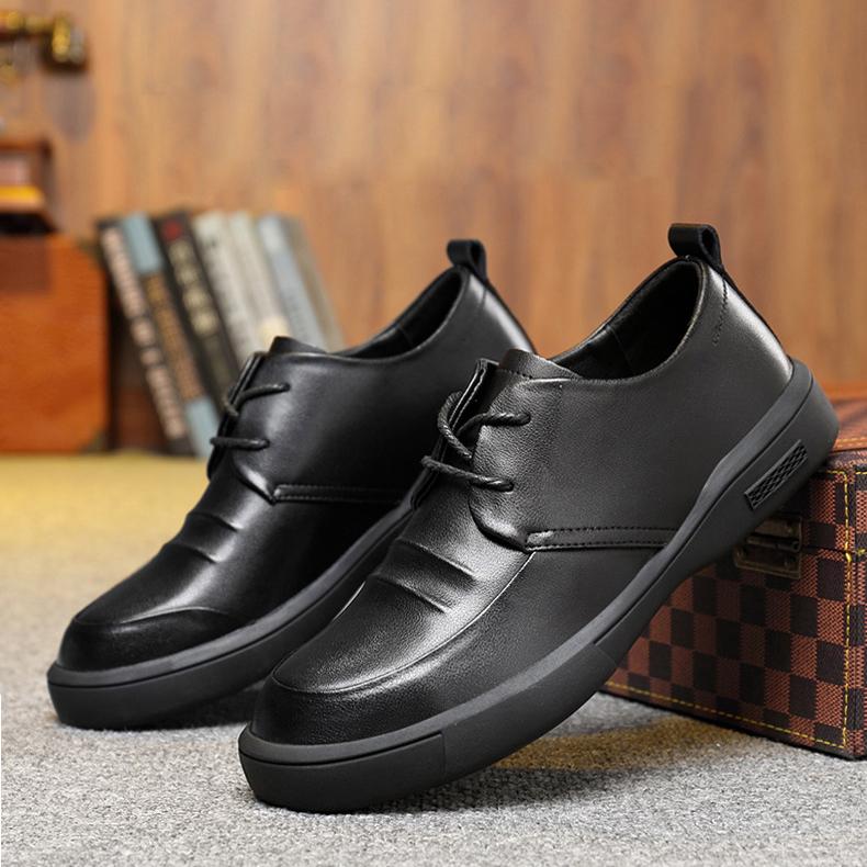 Simple Arch Support Leather Shoes