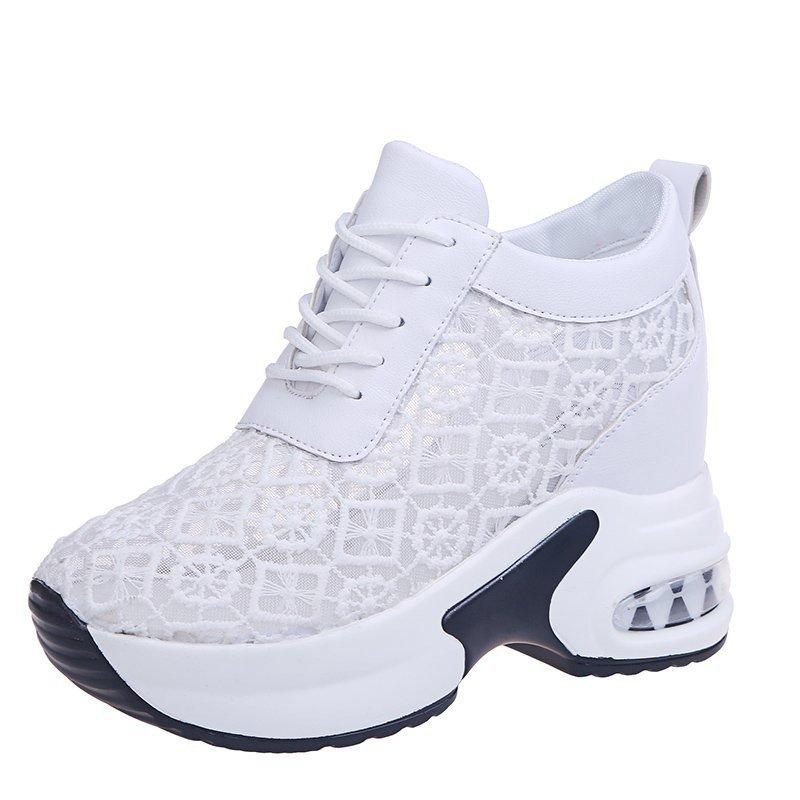 New breathable mesh shoes comfortable elevated casual women's shoes sports shoes