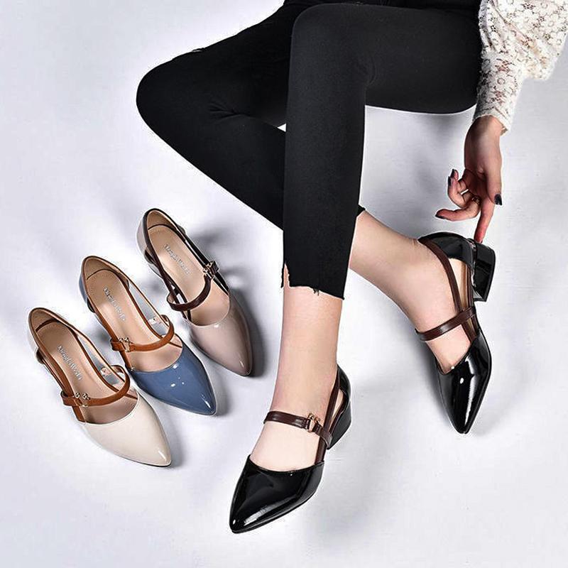 Spring and summer leather casual shoes