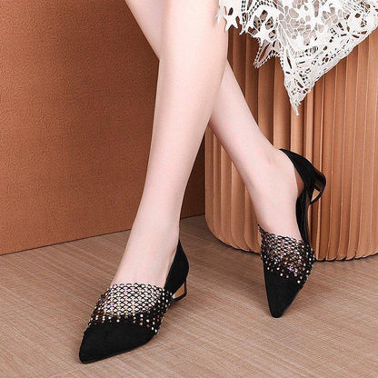 New low heel soft leather flat bottom fashion women's shoes