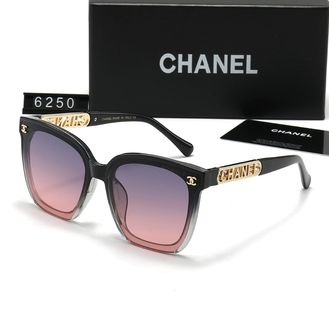 Classic Woman's Diamond Letters Frame Sunglasses