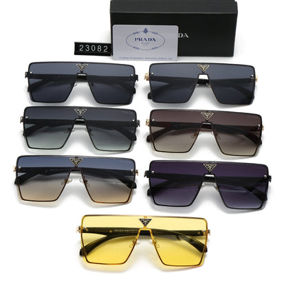 One-Piece Triangle Logo HD Sunglasses