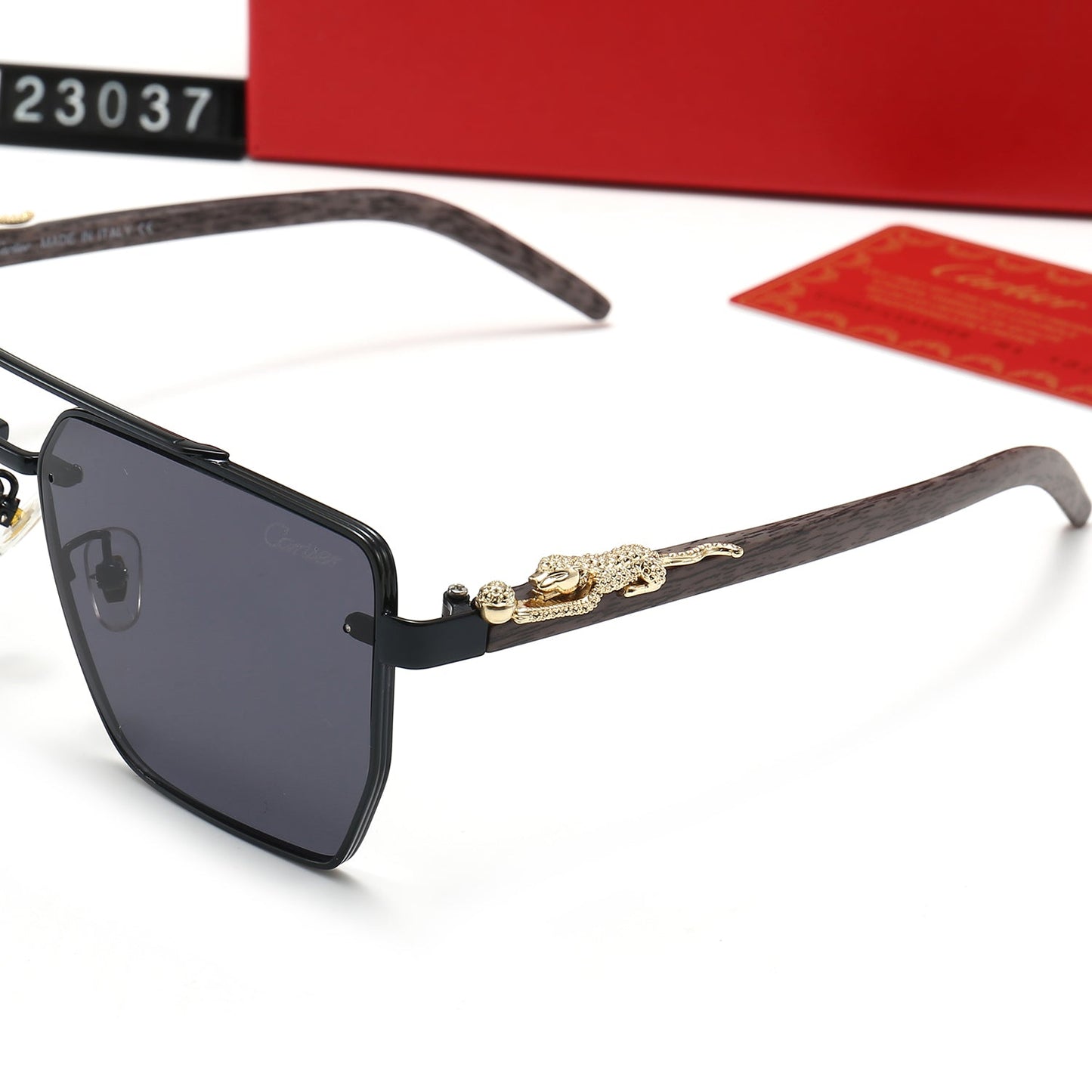 Fashion Metal Leopard Frame Sunglasses