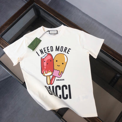 Cute Ice Cream Print T Shirt